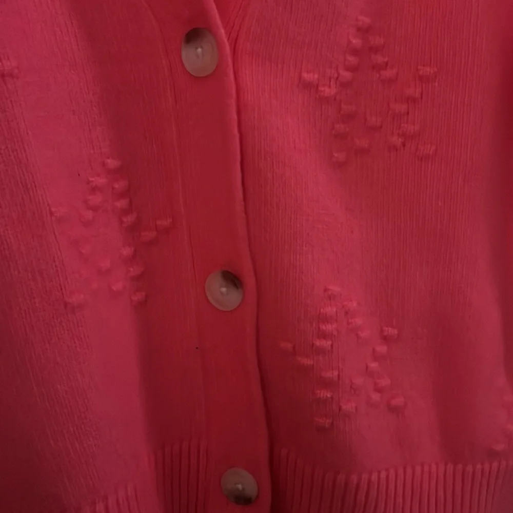 NWT LOFT Star Bobble Cardigan in Pink | M